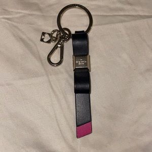 Kate Spade Keychain Black Pink Gold